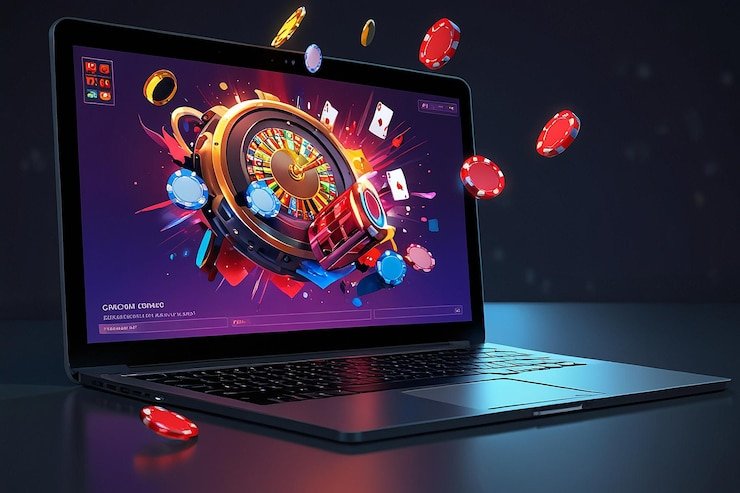 Antarmuka aplikasi betogel menampilkan menu permainan slot dan sportsbook
